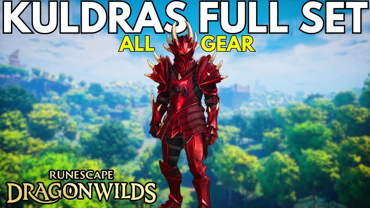 RuneScape Dragonwilds: Весь комплект брони и снаряжения Kuldra