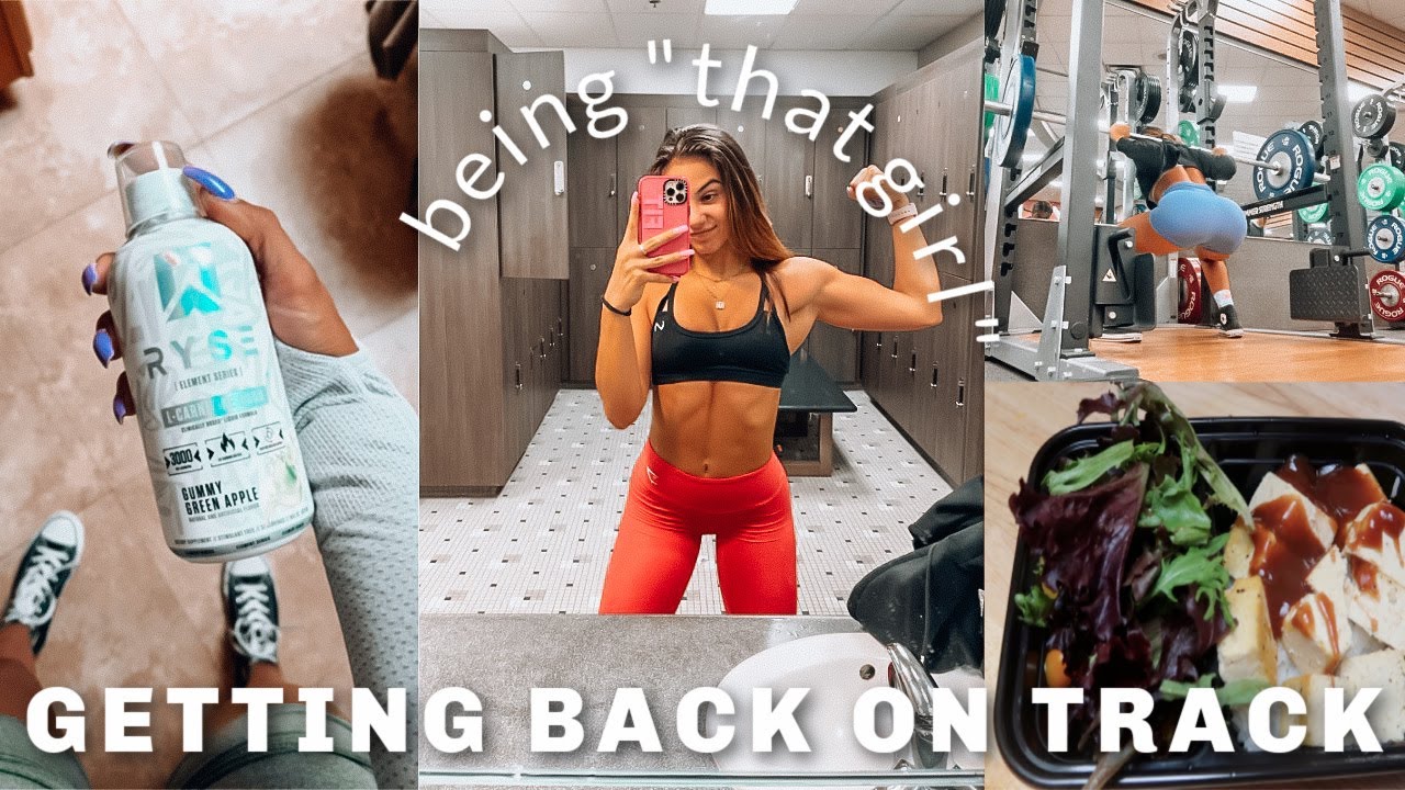 GET BACK ON TRACK WITH ME | meal prep, workouts, work, etc.