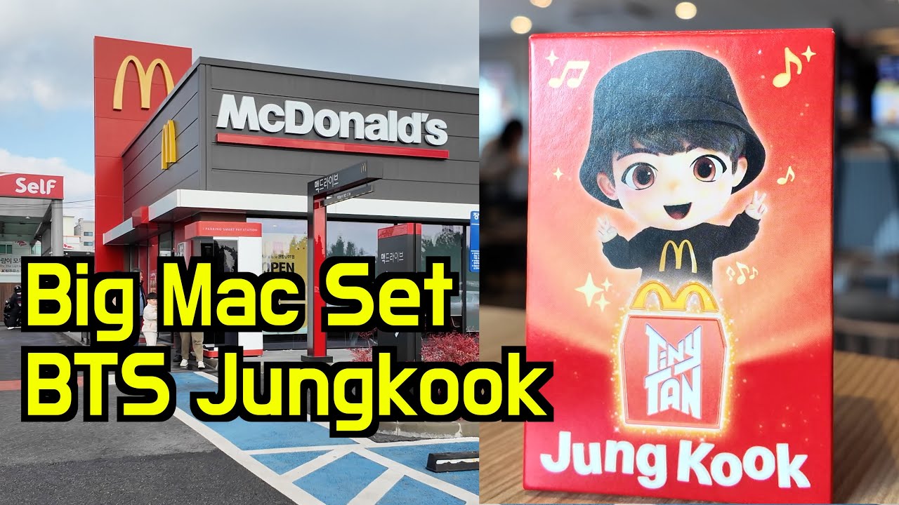 A Perfect Big Mac and 1955 Burger with a BTS Jungkook doll, Korean McDonald’s Lunch Hit Different