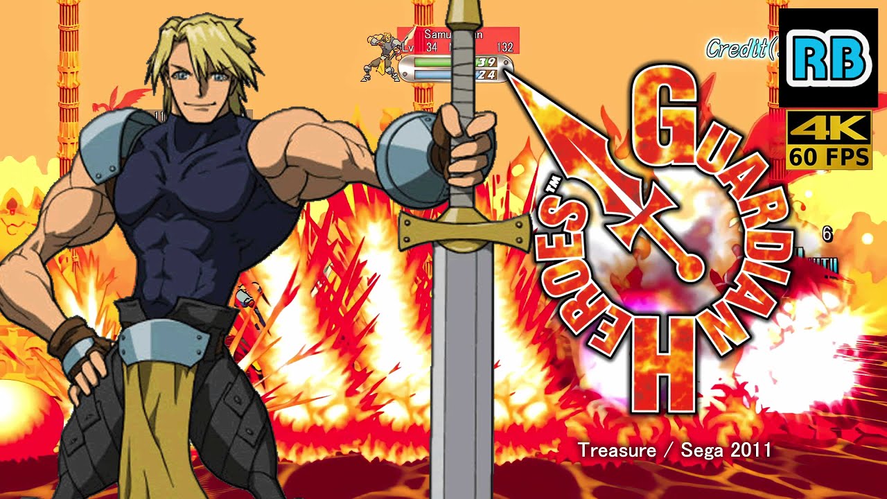 2011 [4K 60fps] Xbox360 Guardian Heroes HD Han Hard No Death ALL