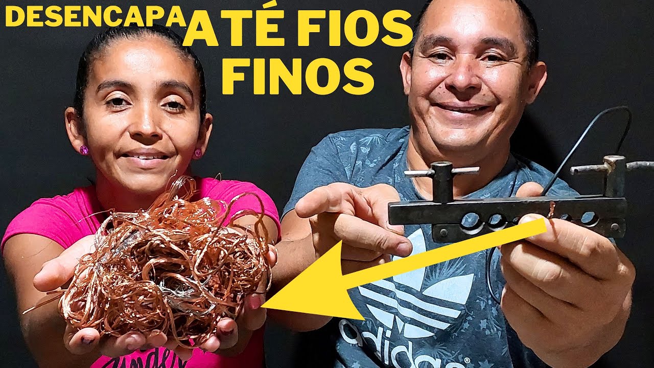 NUNCA FOI T&Atilde;O F&Aacute;CIL DESCASCAR FIOS DE COBRE👌