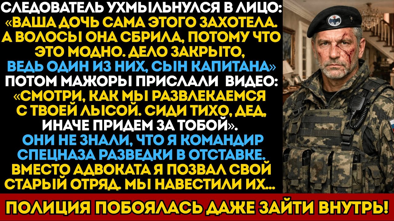 Сын капитана полиции тронул мою дочь. Он не знал, что мой отряд ещё берёт трубку