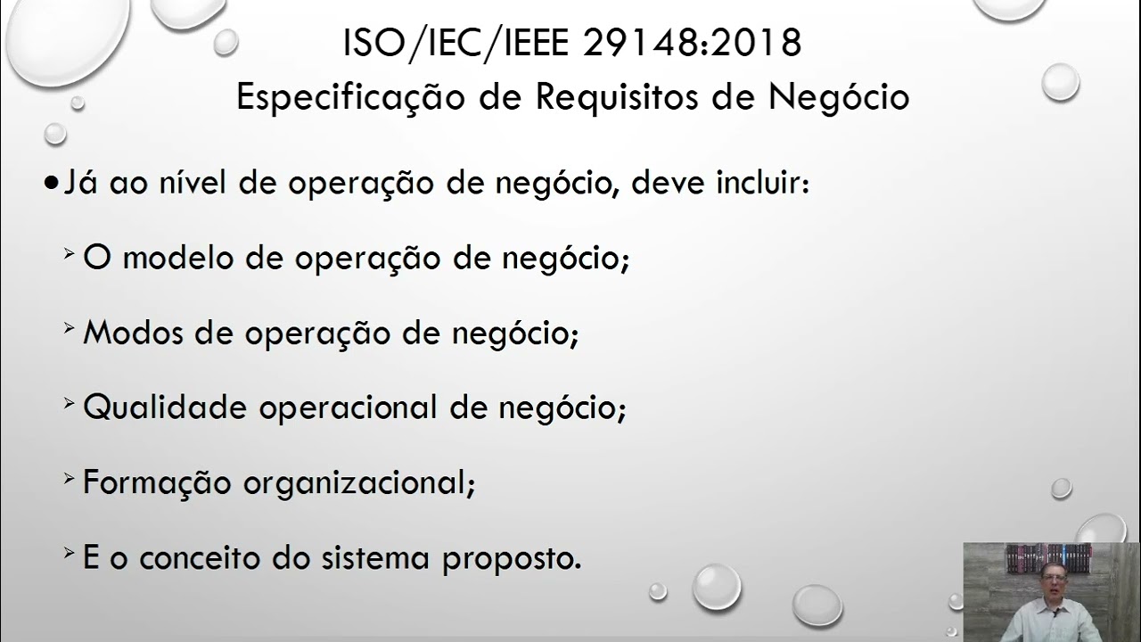 O Padrão Internacional de Especificação de Requisitos ISO/IEC/IEEE 29148:2018