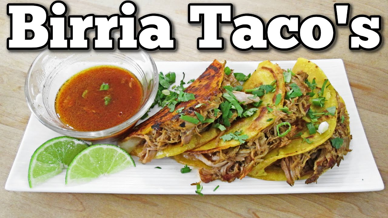 Birria Tacos - Beef, Pork or Chicken - PoorMansGourmet