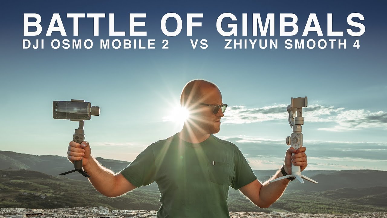 ZHIYUN SMOOTH 4 VS DJI OSMO MOBILE 2 | IN DEPTH COMPARISON with the OnePlus 6