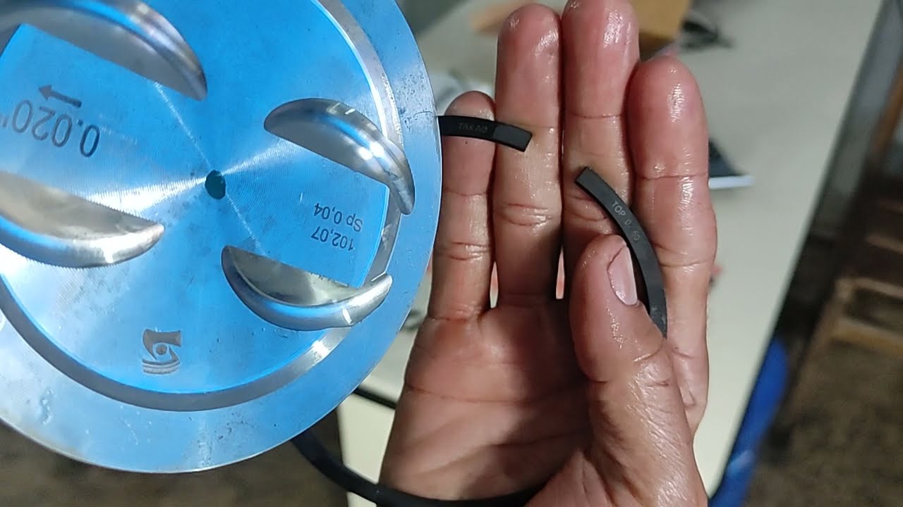 colocando anéis e pistão blazer vortec V6