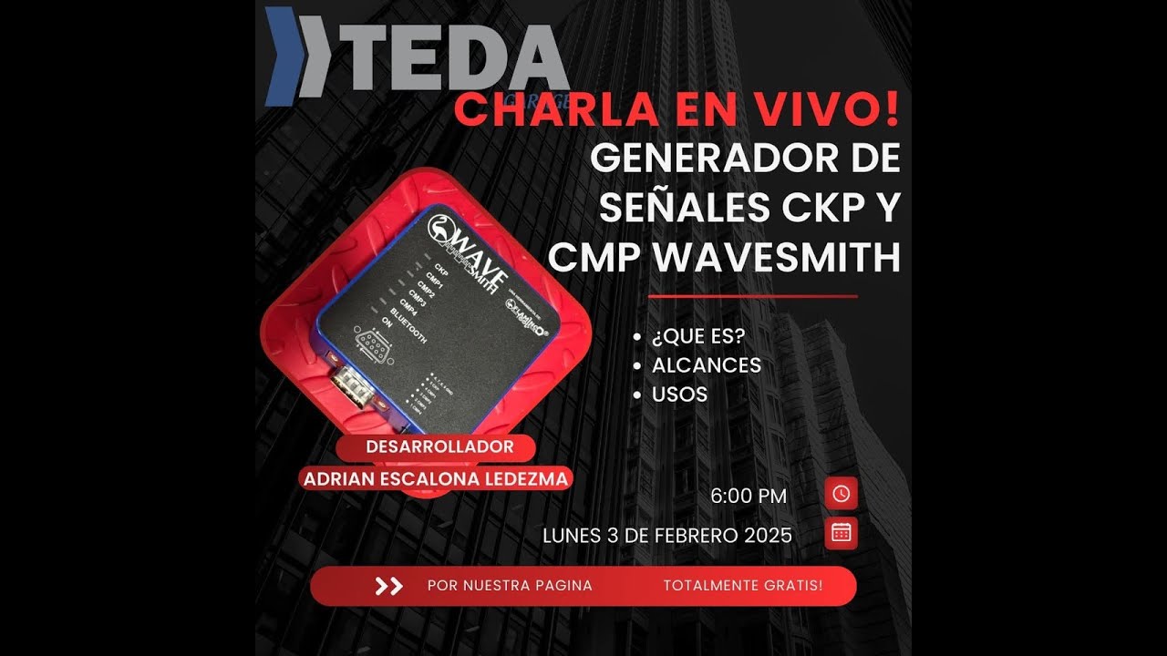 CHARLA GENERADOR DE SEÑALES CKP Y CMP WAVESMITH