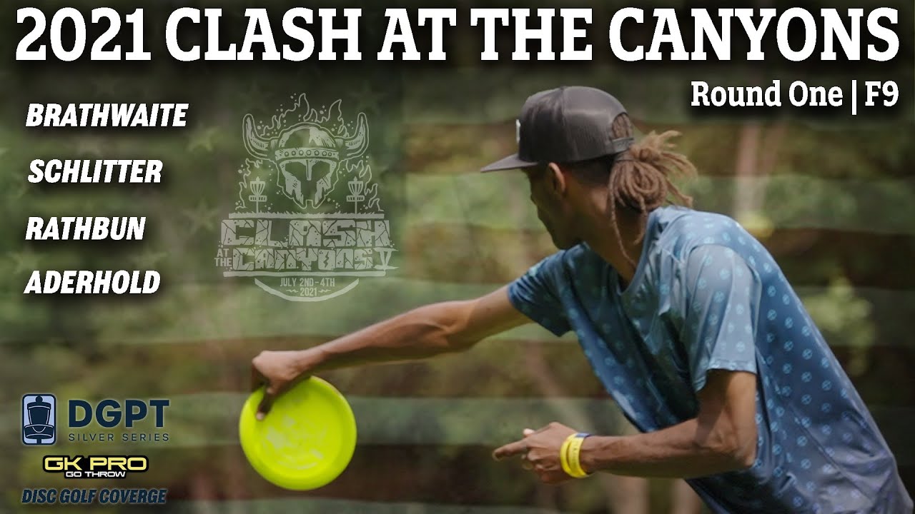 2021 Clash at the Canyons | RD1 F9 | Brathwaite, Schlitter, Rathbun, Aderhold | Disc Golf