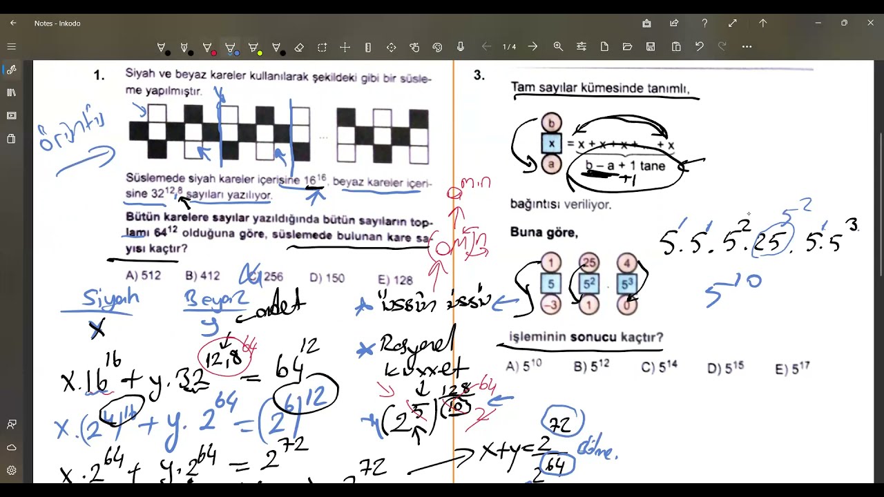 Üslü Sayılar Yeni Nesil Soru Çözümü Detaylı / TYT Matematik / Mat Zamanı