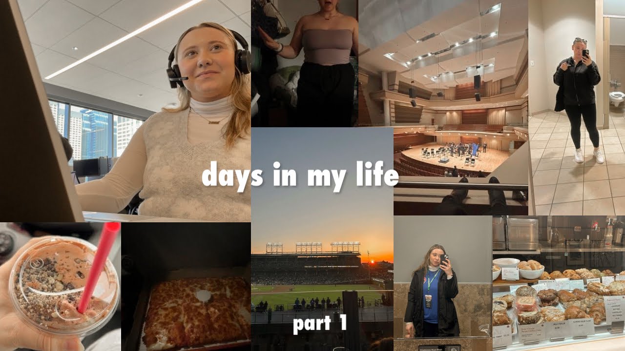days in my life (part 1): day in the office, cubs game, going out outfit haul, choir,dunkin & more!