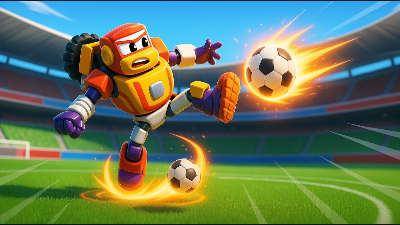 🤖 Robot Plays Football Game! ⚽ Go! Robofuse! | Emergency Vehicles for Kids