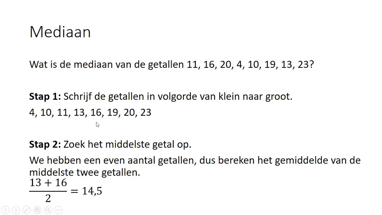 Gemiddelde, mediaan en modus (2 HAVO/VWO & 2 VWO)
