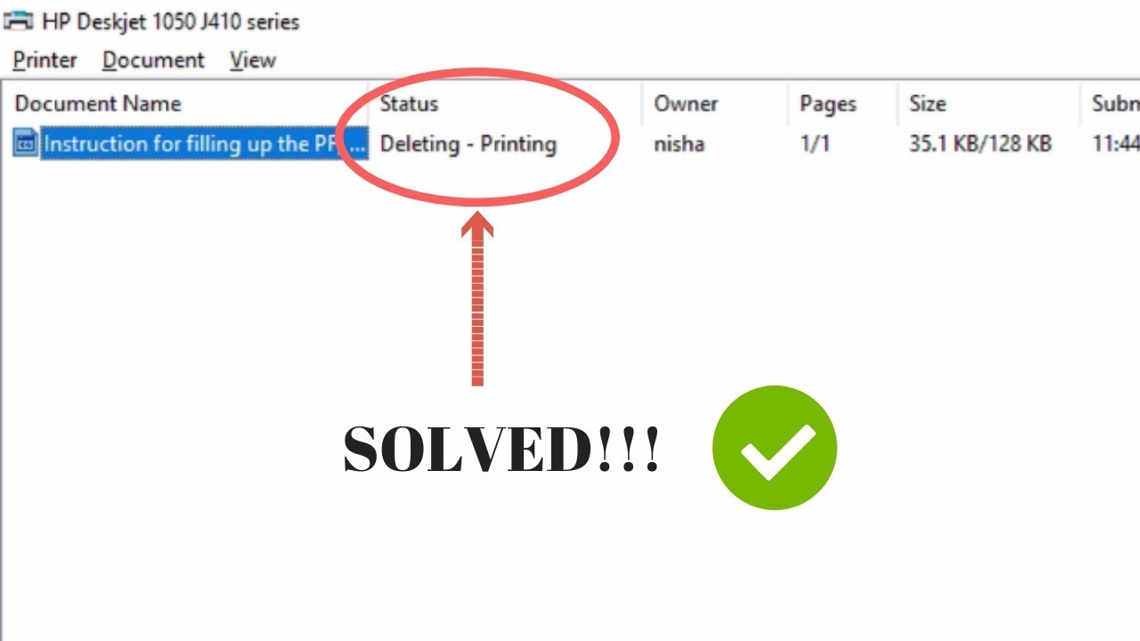 HOW TO FIX WHEN A DOCUMENT IS STUCK IN THE PRINTER SPOOLER? | SOLVED | PRINTER HACKS