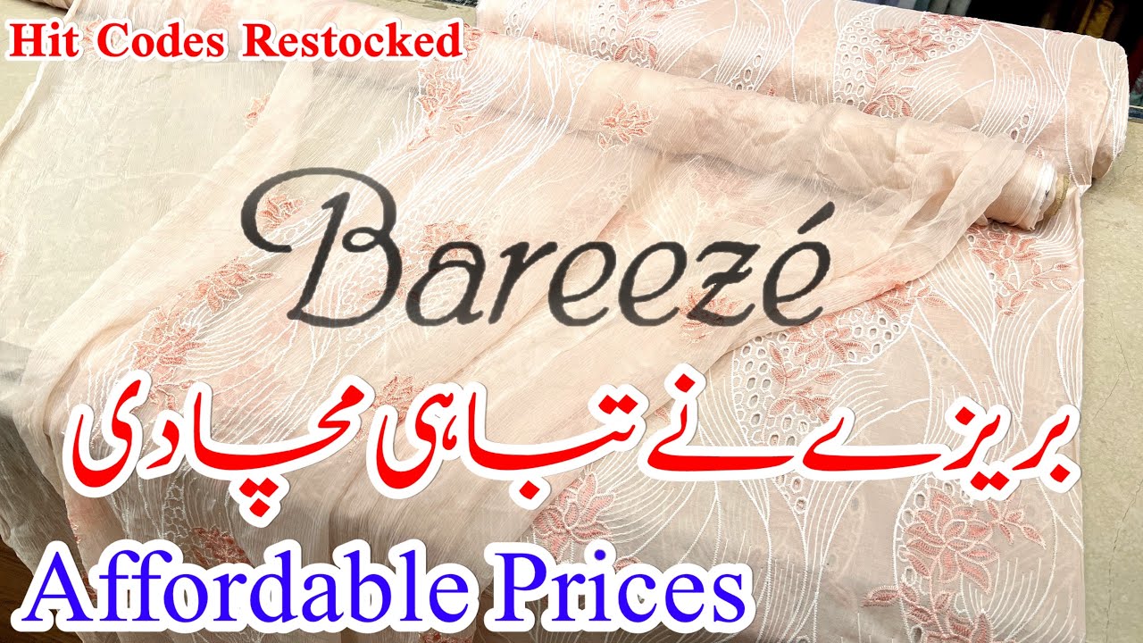 Bareeze || bareeze new designs || hit codes restocked || bareeze summer 2026 || April 10, 2026