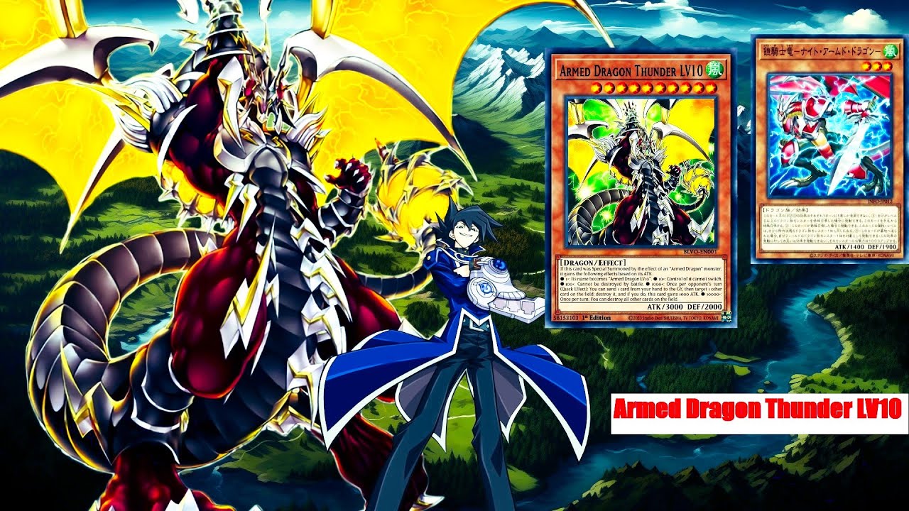 (YGOPRO) new Armed Dragon Thunder LV10 deck,Knight Armed Dragon,[INFO]