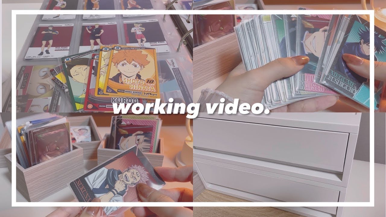 ￤作業動画￤溜まったカード整理する🕯️🌙