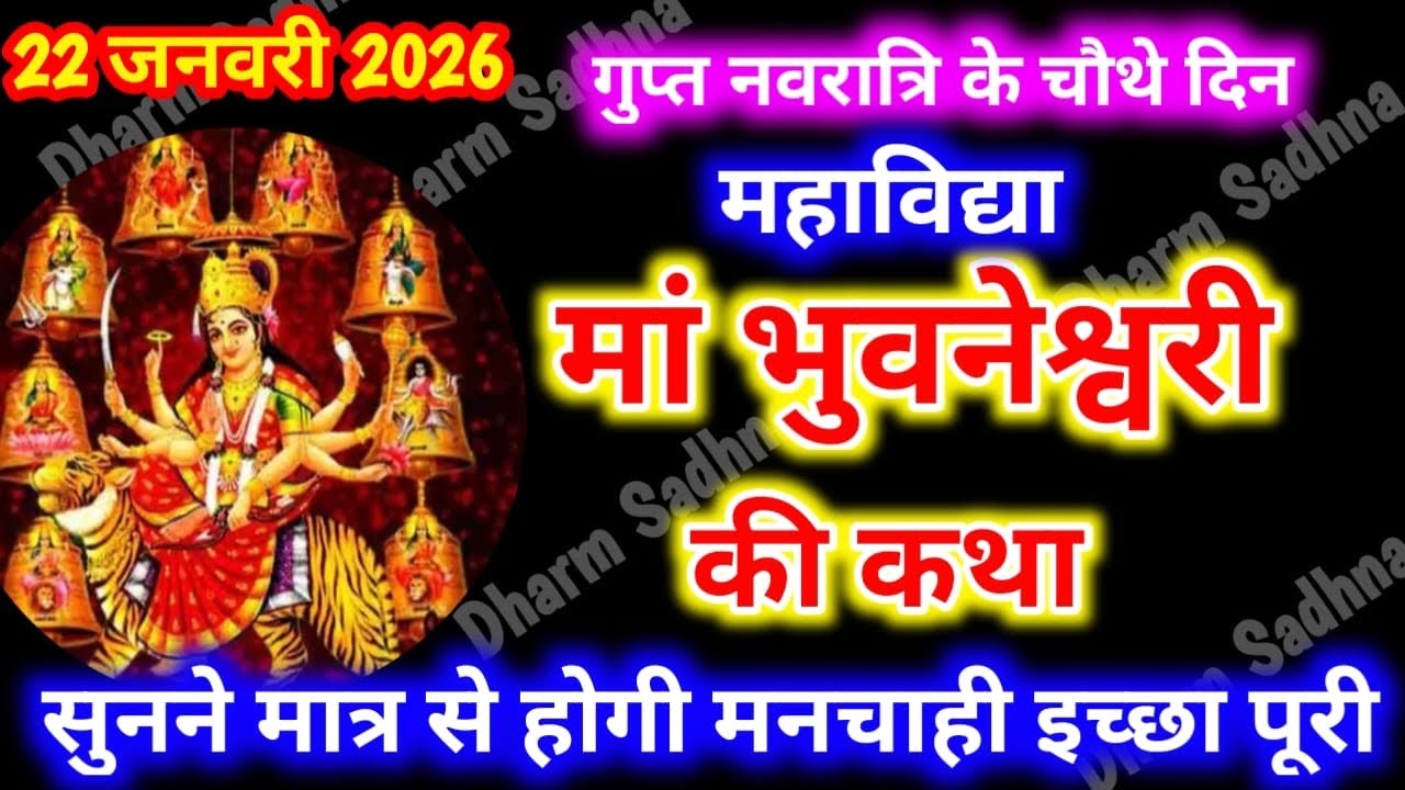 गुप्त नवरात्रि के चौथे दिन महाविद्या माँ भुवनेश्वरी की कथा । Gupt Navratri Ki Katha Day 4 ।Maa