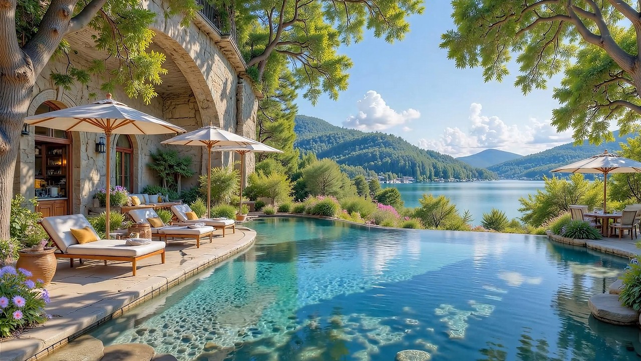 Spring Nature Lakeside Piano with Birdsong 🎹 Relaxing Piano for Focus & Calm