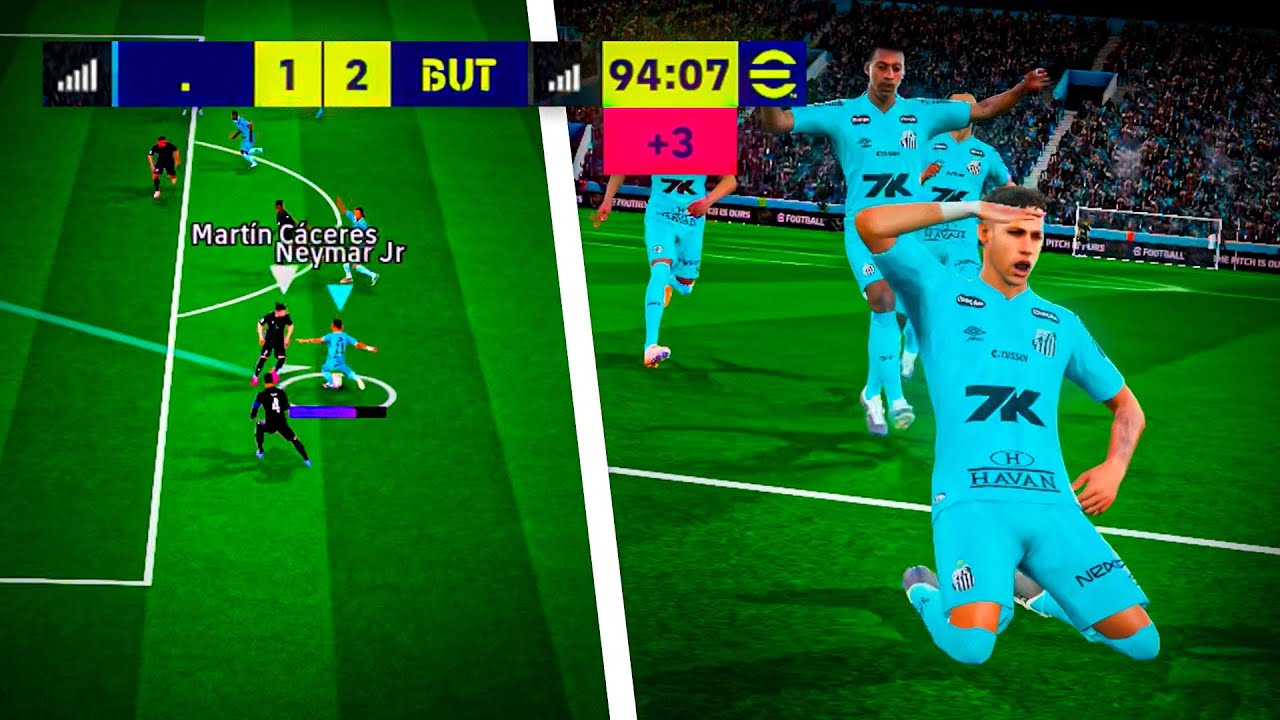 NEYMAR EMPATOU NO ÚLTIMO MINUTO COM UM GOL IMPOSSÍVEL KKKKKKKKKKKKKKKKKKKKKKKK