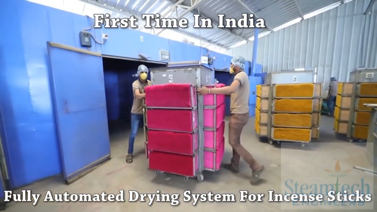Heat Dryers for Raw Agarbatti, Incense Flora Sticks and Dhoop Sticks
