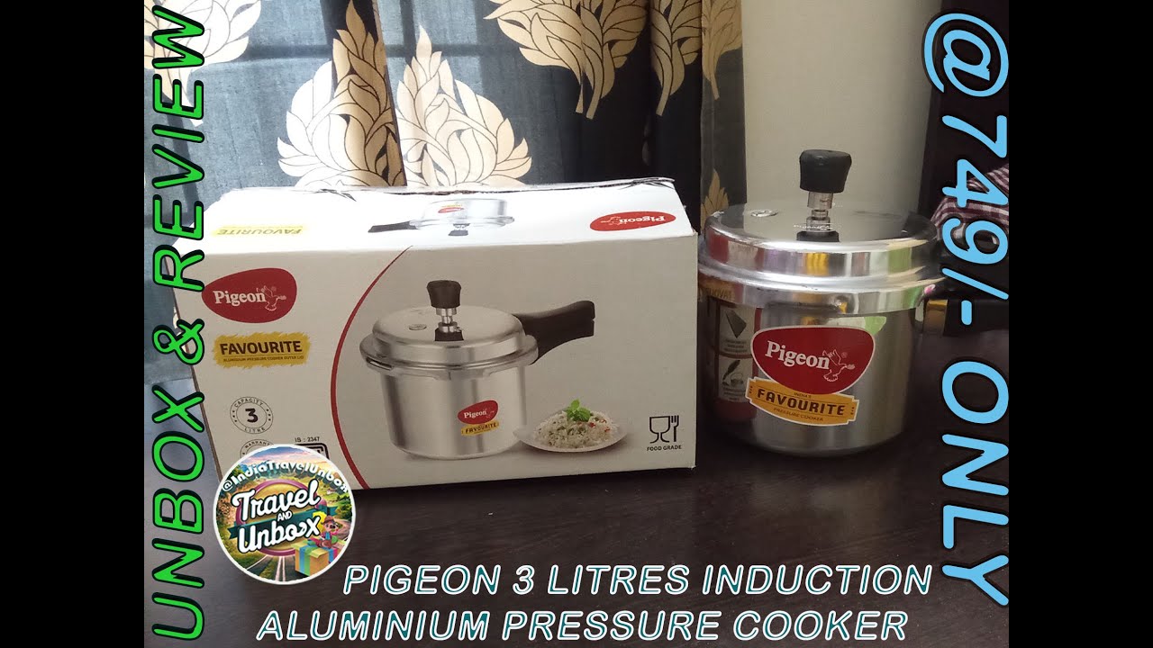 Pigeon 3 Litres Induction Aluminium Pressure Cooker 