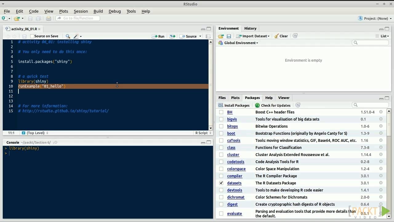 Creating Interactive Web Pages with Shiny | packtpub.com