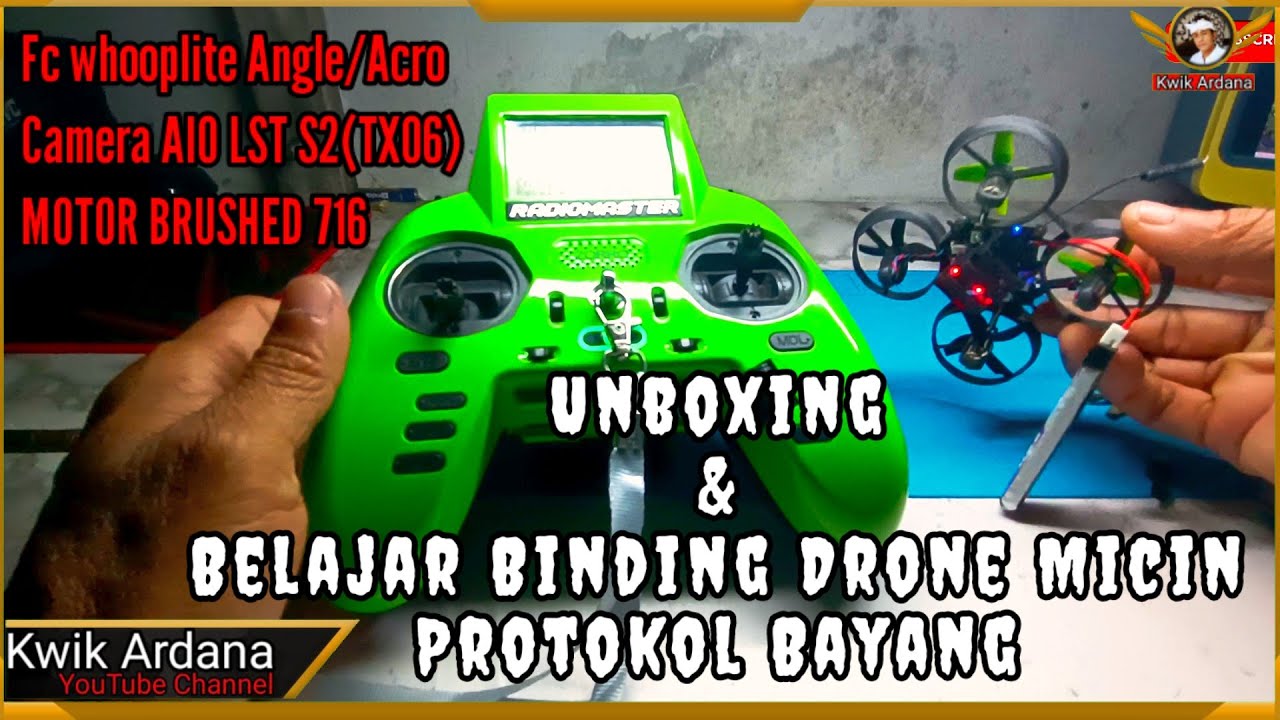 Unboxing Drone Fpv Brusshed 65mm dan Belajar Binding Drone Micin Protokol Bayang