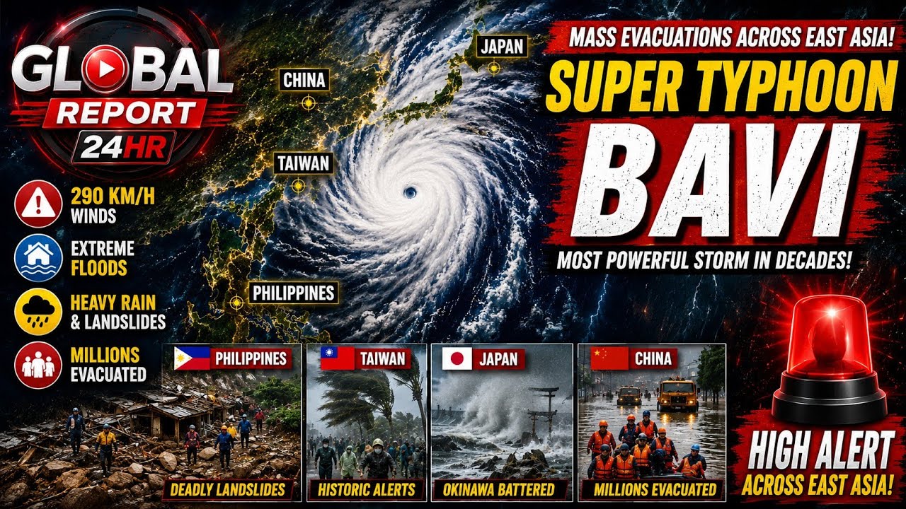 Super Typhoon Bavi Leaves East Asia on High Alert ⚠️