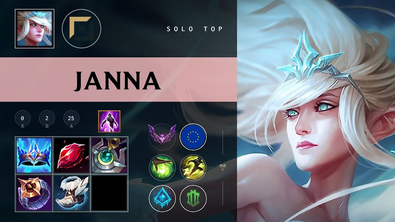 Janna Top vs Garen - EUW Master Patch 26.08