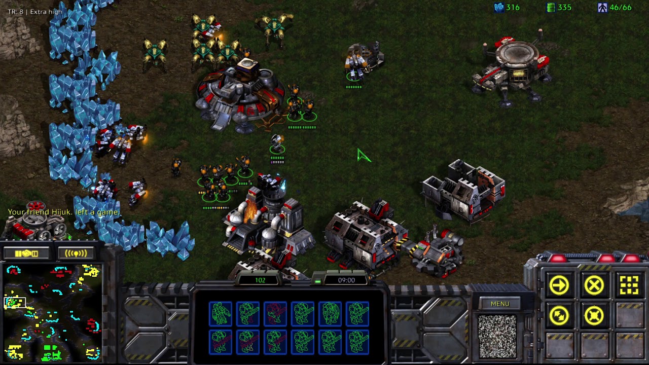 4v4 BGH Big Game Hunters Terran Gameplay Starcraft Remastered 2018 #44