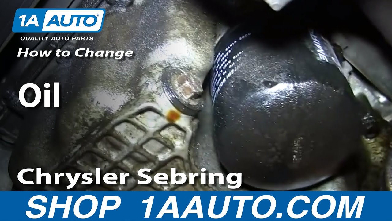 Как заменить масло в Chrysler Sebring 2.7L V6 2001-06