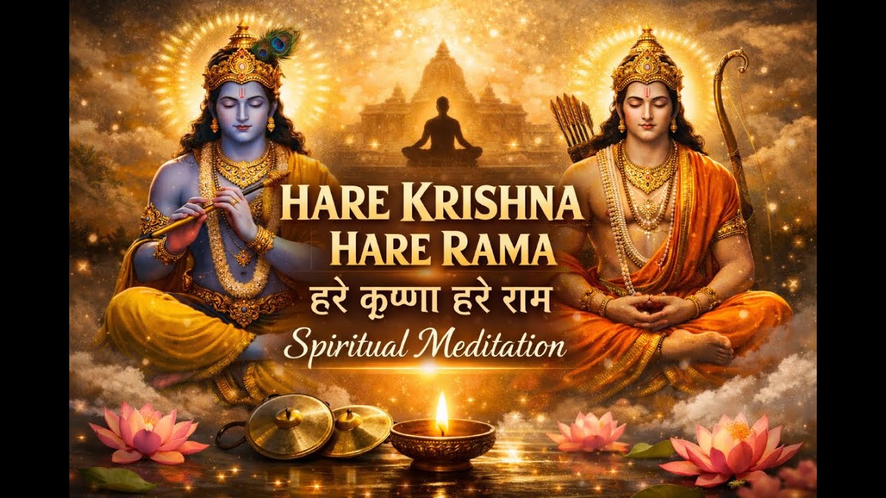 Hare Krishna Hare Rama | हरे कृष्णा हरे रामा | Spiritual Meditation Mantra |🧘‍♂️🧘‍♂️