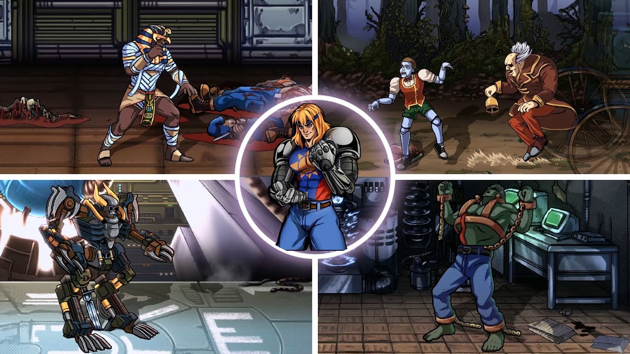 Night Slashers: Remake - All Bosses + Ending
