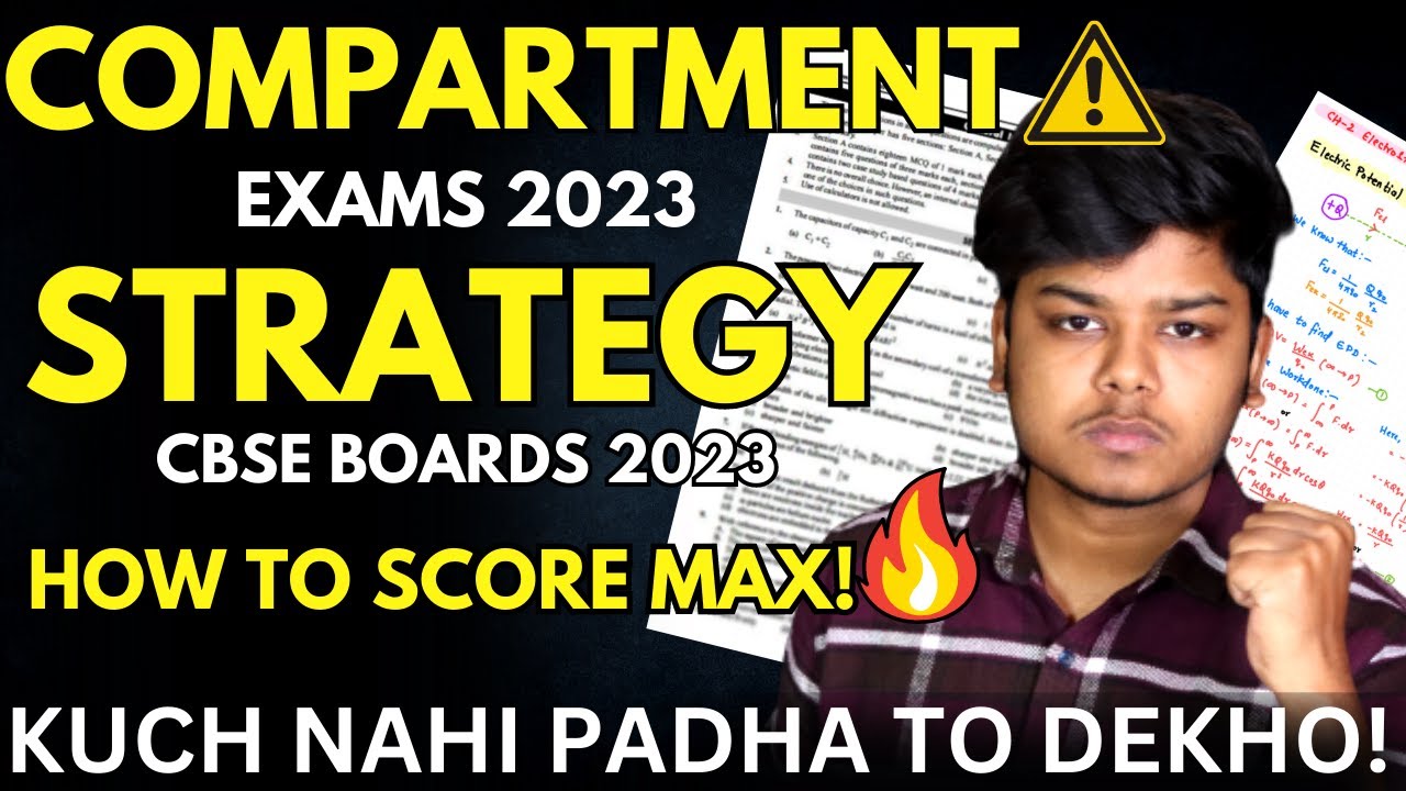 Cbse Compartment Exam 2023 Strategy To Score 65+ | Last 20 days Roadmap #cbse