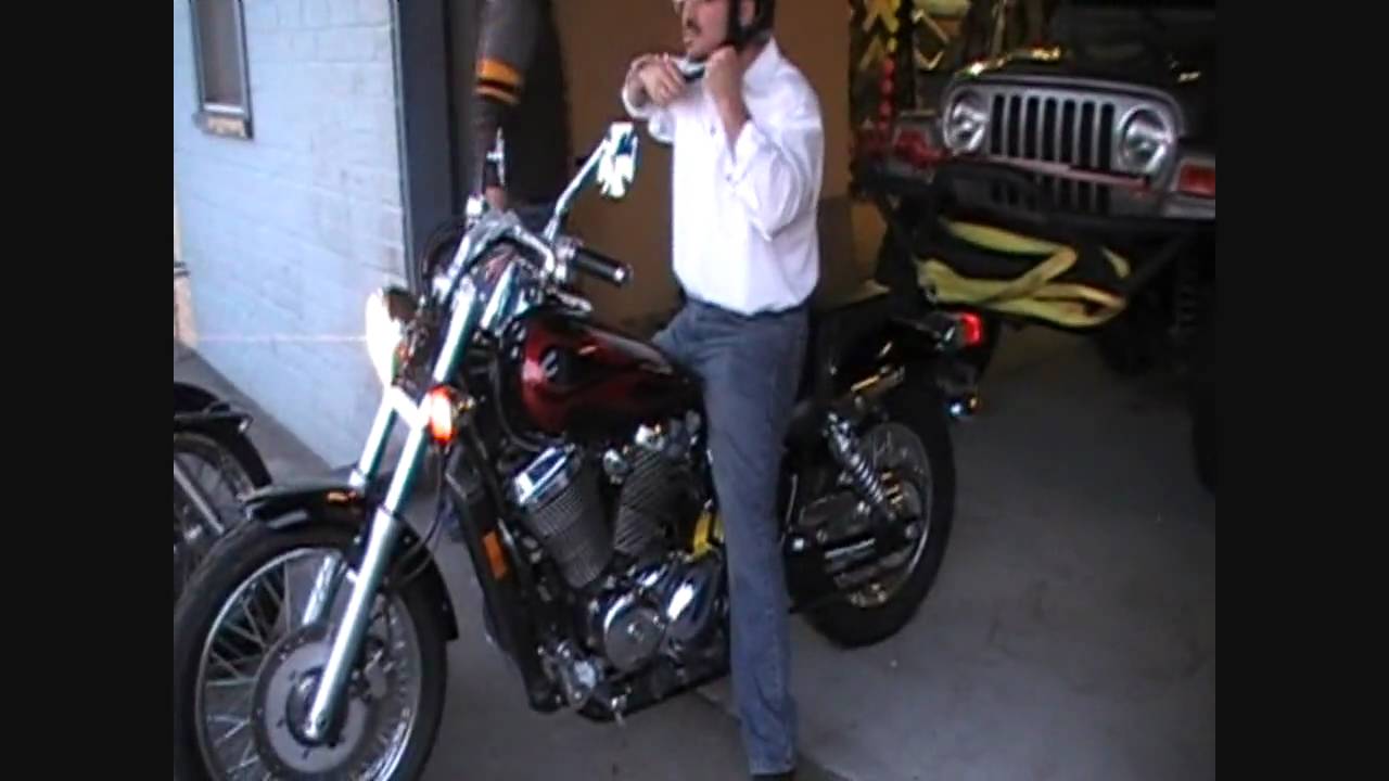 Honda Shadow Stock Exhaust without Baffles