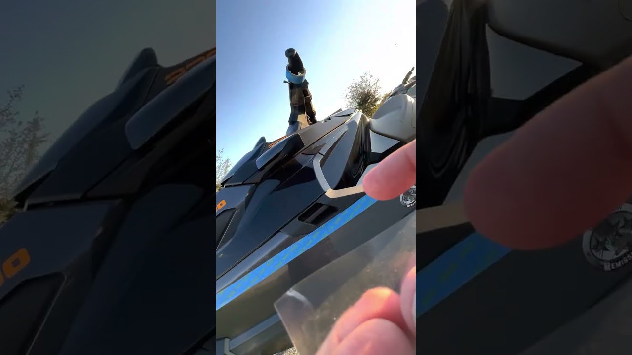 Installing registration letters on your Jetski