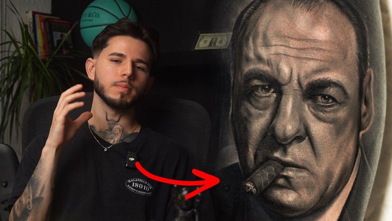 Sesión de Tatuaje completa de Retrato Realista en Grises | Timelapse