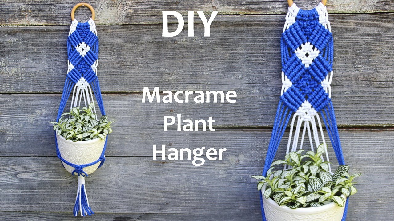 DIY Macrame Plant Hanger Tutorial | DIY Macrame Wall Hanging Tutorial | Макраме Кашпо для Цветов