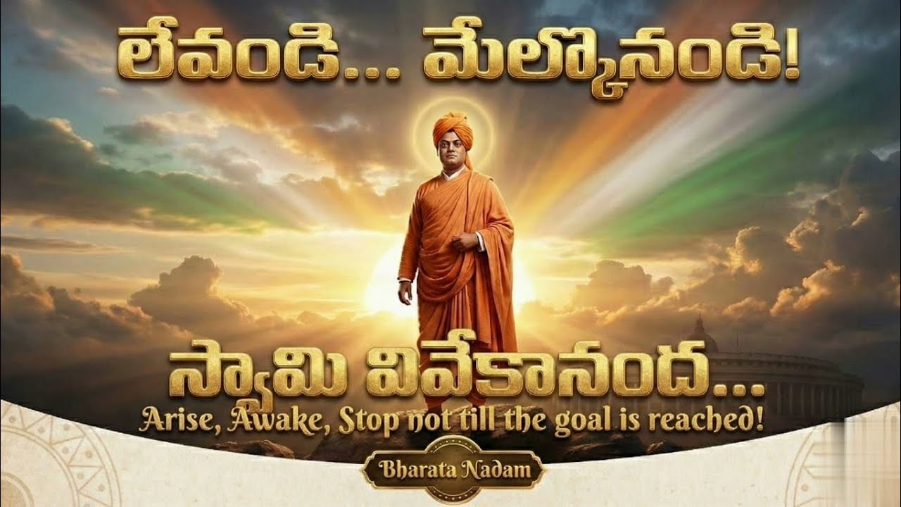 లేవండి మేల్కొనండి 🔥 | Swami Vivekananda Inspirational Song | Youth Anthem | Bharata Nadam