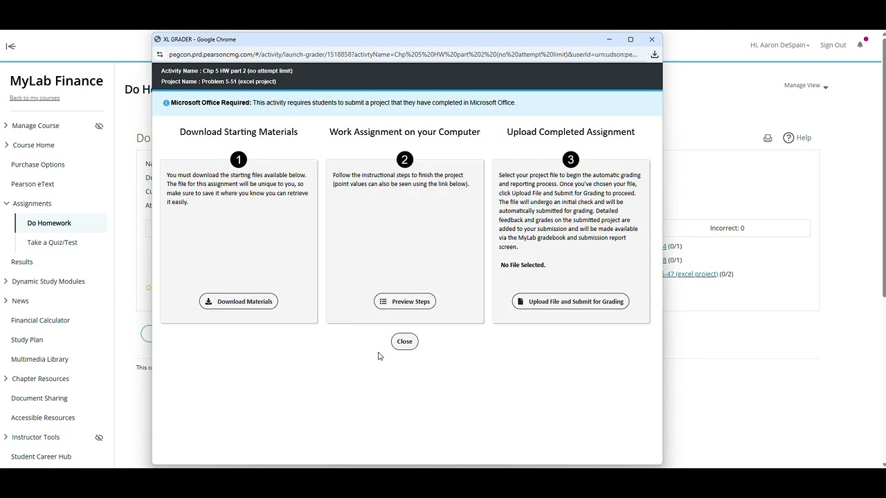 Intro to Pearson Excel Projects
