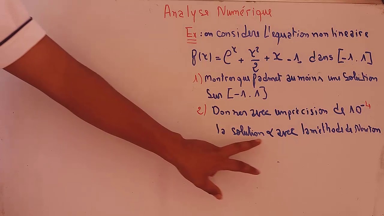 Ep #02 analyse numérique : exercices corrigés méthode de newton