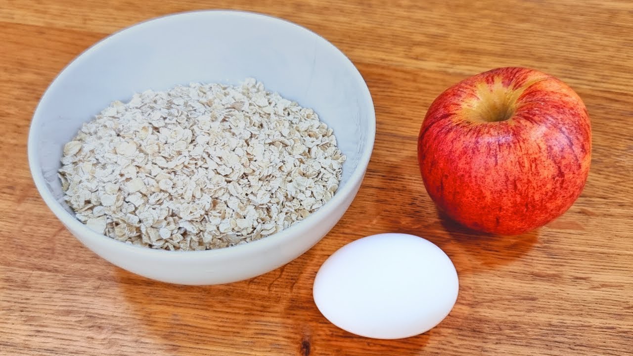 NUR 5 MINUTEN! Apfel, Ei und Hafer mischen und du wirst es LIEBEN - Ohne Mehl, Zucker und Milch