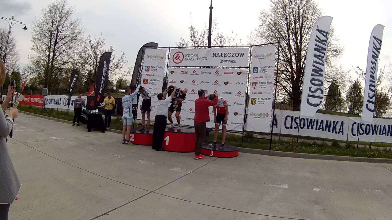 Kolarstwo Masters PL Road Tour Nałęcz&oacute;w 03.05.2016 r. Dekoracja M20