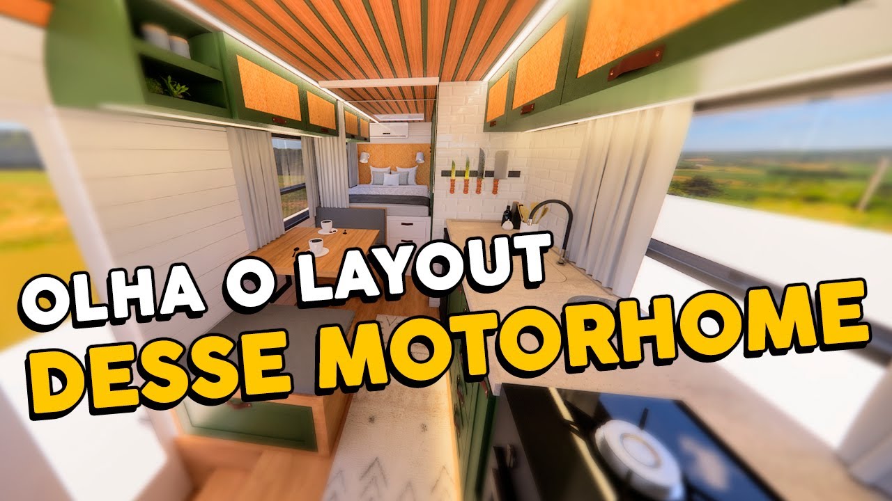 O melhor layout para Motorhome em Micro&ocirc;nibus?! - Projeto de Motorhome