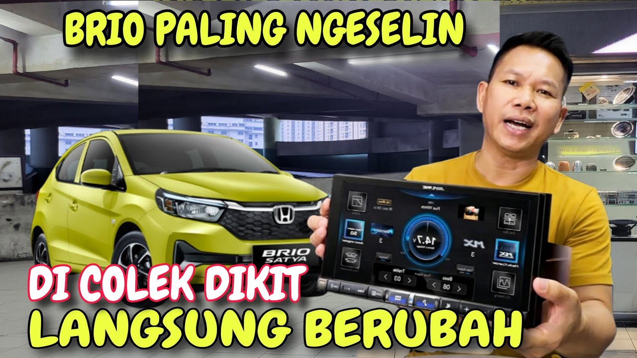 BRIO MEMANG PARAH.!! CUMAN PASANG HU DAN DSP ALPINE LANGSUNG MERDU BANGET.!!