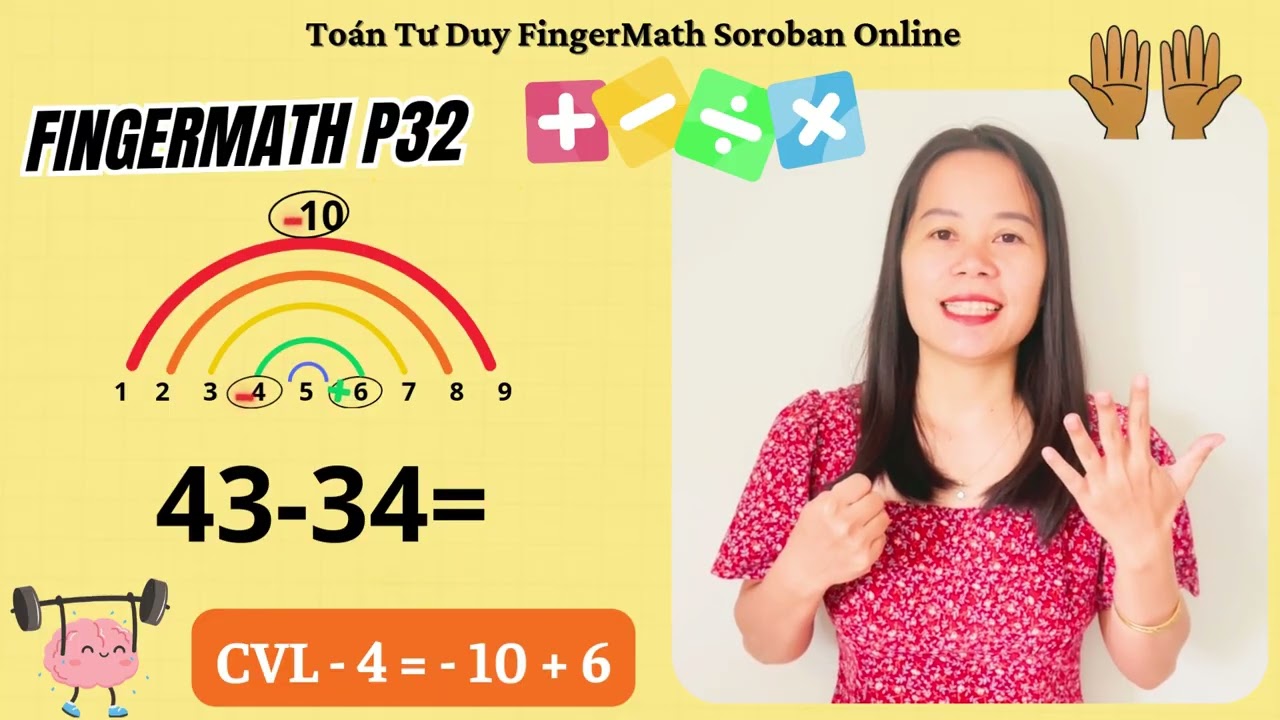 Tập 32- FingerMath- Cầu Vồng Lớn trừ 4