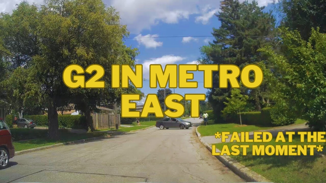 G2 Test In Metro East | Real Road Test With Audio | G2 Route | Lawrence | Victoria Park