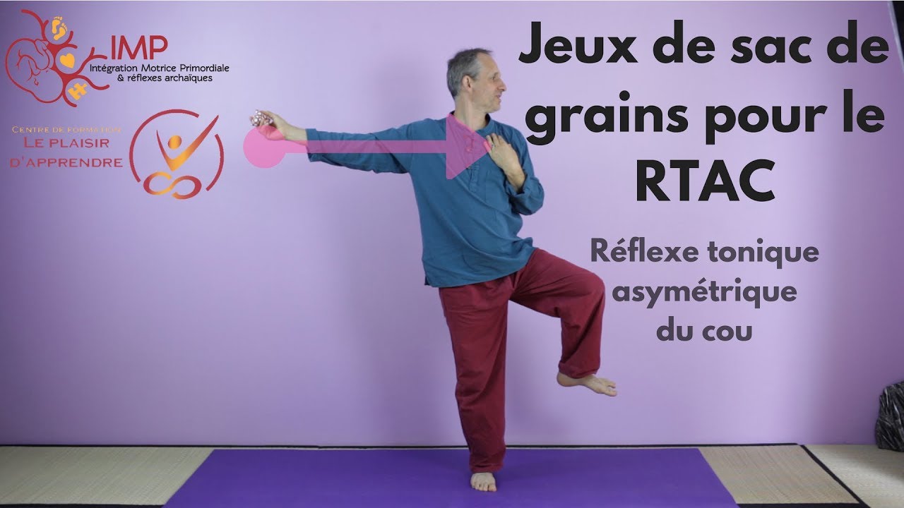Jeu de sac de grains pour le réflexe tonique asymétrique du cou (RTAC)