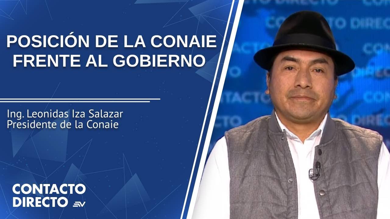 Entrevista con Leonidas Iza Salazar - Presidente de la Conaie | Contacto Directo | Ecuavisa