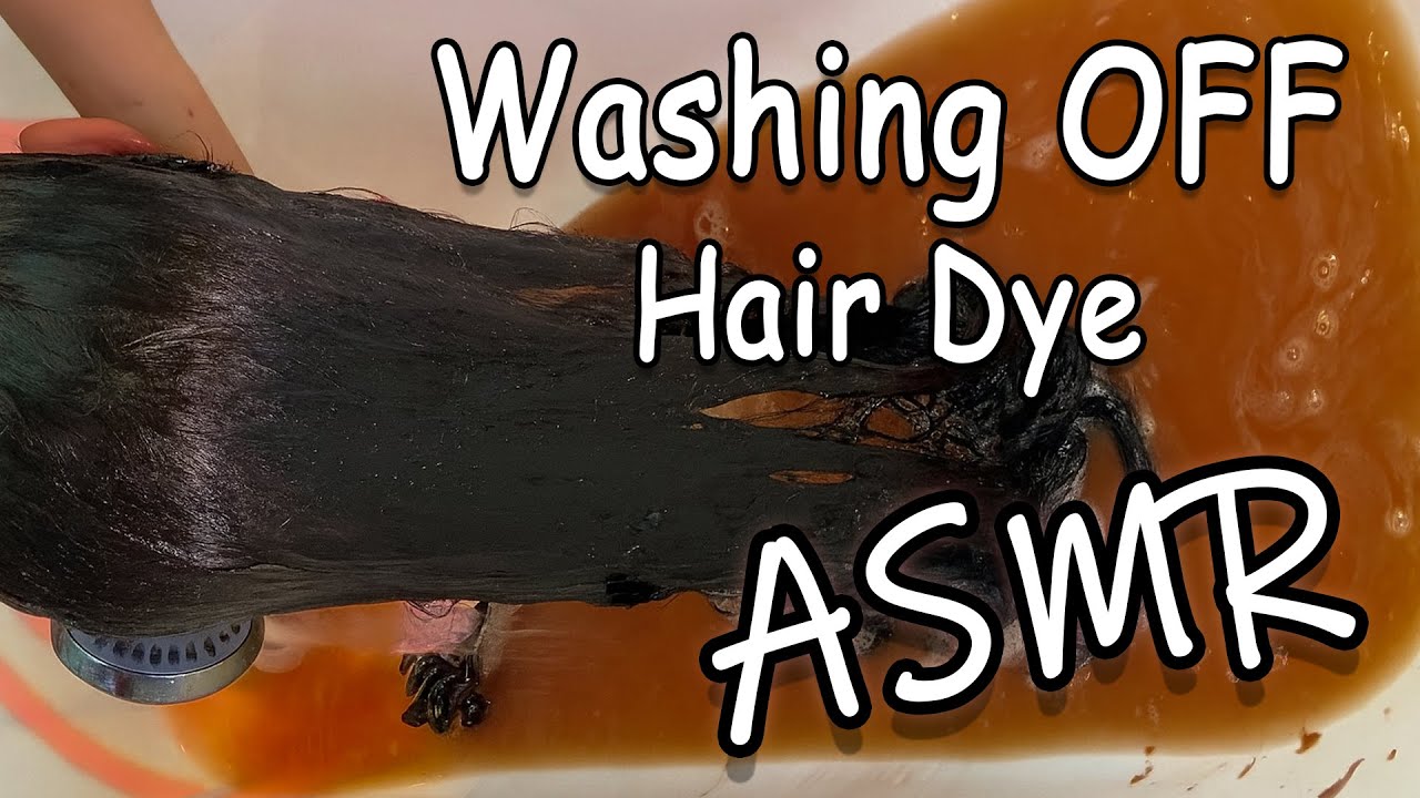 Washing Off Hair Dye | Deep Relaxing Hair ASMR 💦 Soothing Water Sounds